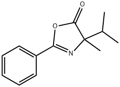 5(4H)-Oxazolone,  4-methyl-4-(1-methylethyl)-2-phenyl- Structure