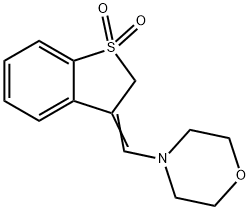 2,3-Dihydro-3-(morpholinomethylene)benzo[b]thiophene 1,1-dioxide Struktur