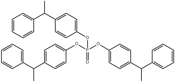 tris[4-(1-phenylethyl)phenyl] phosphate Struktur