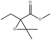Oxiranecarboxylic acid, 2-ethyl-3,3-dimethyl-, methyl ester (9CI) 化学構造式