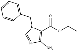 4-氨基-1-苄基-1H-咪唑-5-甲酸乙酯 结构式