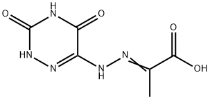 Propanoic acid, 2-[(2,3,4,5-tetrahydro-3,5-dioxo-1,2,4-triazin-6-yl)hydrazono]- (9CI)|