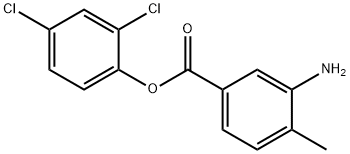 2,4-Dichlorophenyl 3-amino-4-methylbenzoate 结构式