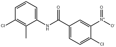 3-Nitro-4,3'-dichloro-2'-methylbenzanilide Structure