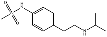 SOTALOL RELATED COMPOUND C (N-[4-[2-[(1-メチルエチル)アミノ]エチル]フェニル]メタンスルホンアミド MONOHYDROCHLORIDE) 化学構造式