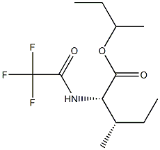 N-(Trifluoroacetyl)-L-isoleucine 1-methylpropyl ester Struktur