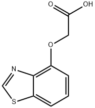 Acetic acid, (4-benzothiazolyloxy)- (9CI) Structure
