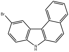 10-溴-7H-苯并[C]咔唑, 1698-16-4, 结构式