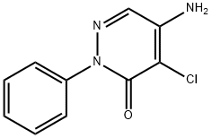 2-フェニル-4-クロロ-5-アミノピリダジン-3(2H)-オン 化学構造式