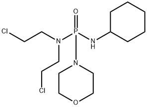 N-[bis(2-chloroethyl)amino-morpholin-4-yl-phosphoryl]cyclohexanamine Structure