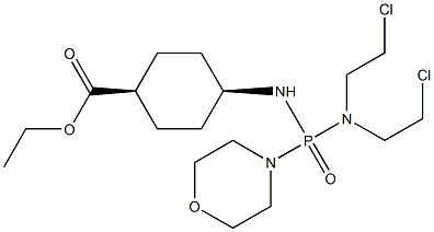 ethyl 4-[[bis(2-chloroethyl)amino-morpholin-4-yl-phosphoryl]amino]cycl ohexane-1-carboxylate,169811-11-4,结构式