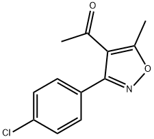 1-[3-(4-氯苯基)-5-甲基异恶唑-4-基]乙-1-酮 结构式