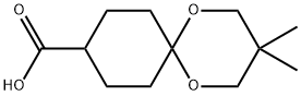 3,3-二甲基-1,5-二氧杂螺[5.5]十一烷-9-羧酸 结构式