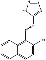 1-[(E)-(1H-1,2,4-Triazol-3-ylimino)methyl]-2-naphthol,169828-29-9,结构式