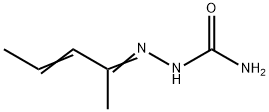 3-Penten-2-one semicarbazone Struktur