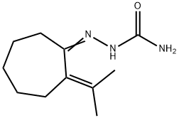 2-Isopropylidenecycloheptanone semicarbazone Struktur