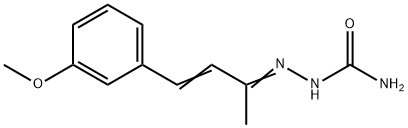 4-(m-Methoxyphenyl)-3-buten-2-one semicarbazone Struktur