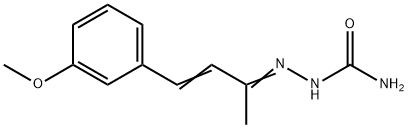 4- (м-метоксифенил) -3-бутен-2-он семикарбазон структура