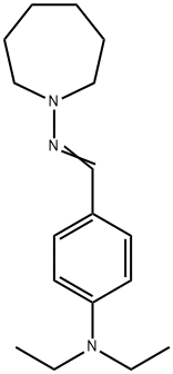 1-[[p-(Diethylamino)benzylidene]amino]hexahydro-1H-azepine Struktur