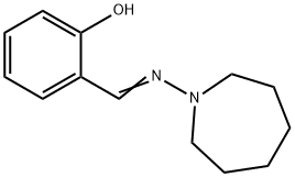 o-[N-(ヘキサヒドロ-1H-アゼピン-1-イル)ホルムイミドイル]フェノール 化学構造式