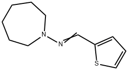 Hexahydro-1-(2-thenylideneamino)-1H-azepine Struktur