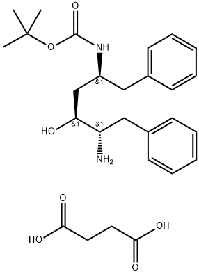 [2S,3S,5S]-2-Amino-3-hydroxy-5-tert-butyloxycarbonylamino-1,6-diphenylhexane succinate salt