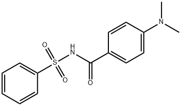 BenzaMide, 4-(diMethylaMino)-N-(phenylsulfonyl)- 结构式
