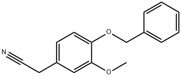 4-ベンジルオキシ-3-メトキシフェニルアセトニトリル 化学構造式
