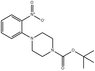 1-BOC-4-(2-硝基苯基)哌嗪 结构式
