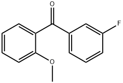 3-FLUORO-2'-METHOXYBENZOPHENONE 结构式