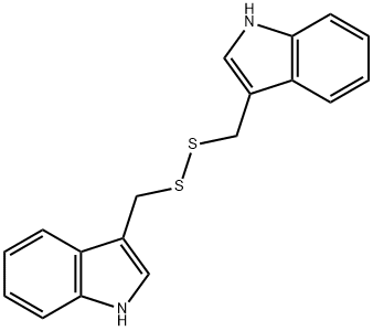 Bis(1H-indol-3-ylmethyl) persulfide 结构式
