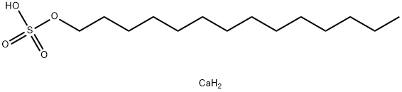 Bis(tetradecyloxysulfonyloxy)calcium 结构式