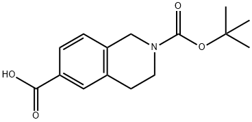 2-BOC-6-羧基-1,2,3,4-四氢异喹啉, 170097-67-3, 结构式