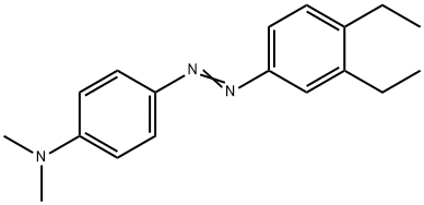 4-[(3,4-Diethylphenyl)azo]-N,N-dimethylbenzenamine 结构式