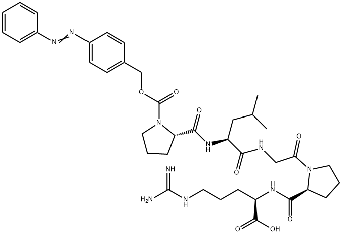 4-苯基偶氮苄氧羰基-L-PRO-LEU-GLY-PRO-D-ARG衍生物,17011-78-8,结构式