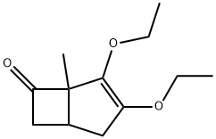Bicyclo[3.2.0]hept-3-en-6-one, 3,4-diethoxy-5-methyl- (9CI) Structure