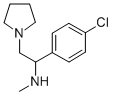 [1-(4-CHLORO-PHENYL)-2-PYRROLIDIN-1-YL-ETHYL]-METHYL-AMINE
 Structure