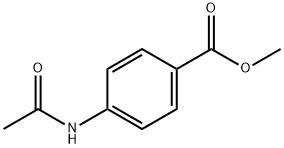 4-(アセチルアミノ)安息香酸メチル 化学構造式