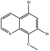 5,7-DIBROMO-8-METHOXYQUINOLINE 结构式