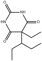 5-Ethyl-5-(1-ethylpropyl)barbituric acid Structure