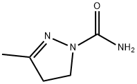 3-メチル-2-ピラゾリン-1-カルボアミド 化学構造式