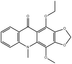 11-Ethoxy-4-methoxy-5-methyl-1,3-dioxolo[4,5-b]acridin-10(5H)-one,17014-54-9,结构式