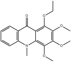 1-Ethoxy-2,3,4-trimethoxy-10-methylacridin-9(10H)-one Structure