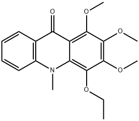 4-Ethoxy-1,2,3-trimethoxy-10-methylacridin-9(10H)-one,17014-68-5,结构式
