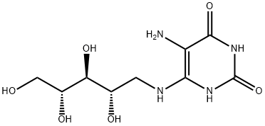 5-amino-6-ribitylamino-2,4-(1H,3H)pyrimidinedione Struktur