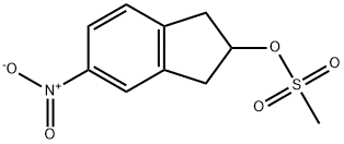 5-nitro-2,3-dihydro-1H-inden-2-yl methanesulfonate Structure