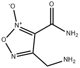 1,2,5-Oxadiazole-3-carboxamide,4-(aminomethyl)-,2-oxide(9CI) 结构式