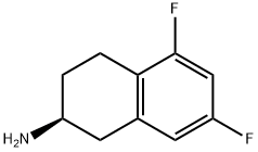 5,7-DIFLUORO-B-(S)-AMINOTETRALINE 结构式