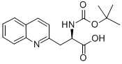 BOC-Β-(2-キノリル)-D-ALA-OH 化学構造式
