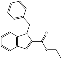 1-ベンジル-1H-インドール-2-カルボン酸エチル 化学構造式